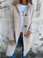 Mara Long Cardigan | Soft Draped Open Front Layering for Women 5