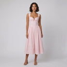 Marlena Midi Dress | Floral Print, Cotton Blend, Square Neckline, Perfect for Wedding Guests 0