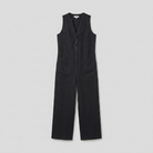 Mila White Jumpsuit | Linen Blend, Elegant Sleeveless Design 3