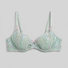 Mira Balcony Bra | Underwired Satin with Floral Embroidery 0