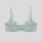 Mira Balcony Bra | Underwired Satin with Floral Embroidery 1