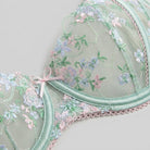 Mira Balcony Bra | Underwired Satin with Floral Embroidery 2