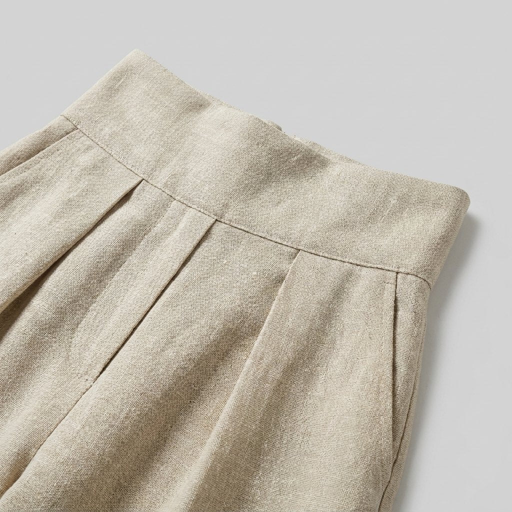 Mira Blouse and Pants Set | Cotton-Linen Blend, Sleeveless, Wide-Leg 6