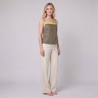 Mira Linen Top | Breathable Fabric, Adjustable Straps 1