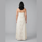 Mira Maxi Dress | Beige Cutwork, A-Line Silhouette for Summer Events 3