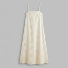 Mira Maxi Dress | Beige Cutwork, A-Line Silhouette for Summer Events 4