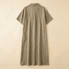 Mira Maxi Dress | Linen Blend, Short Sleeves, Casual Summer Dress 4