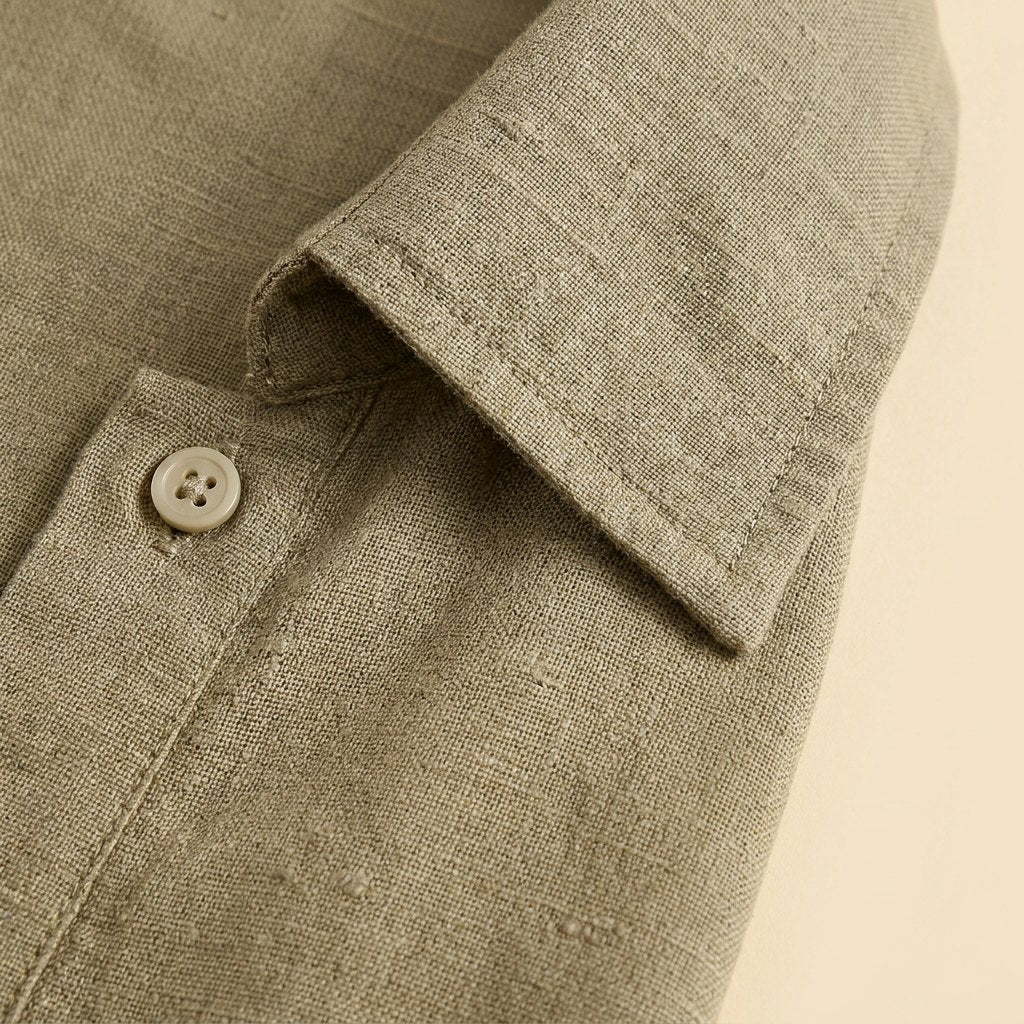 Mira Maxi Dress | Linen Blend, Short Sleeves, Casual Summer Dress 5