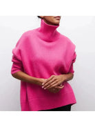 Mira Oversized Turtleneck Sweater | Soft Cotton Blend, Relaxed Fit 1