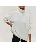 Mira Oversized Turtleneck Sweater | Soft Cotton Blend, Relaxed Fit 3
