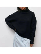 Mira Oversized Turtleneck Sweater | Soft Cotton Blend, Relaxed Fit 5