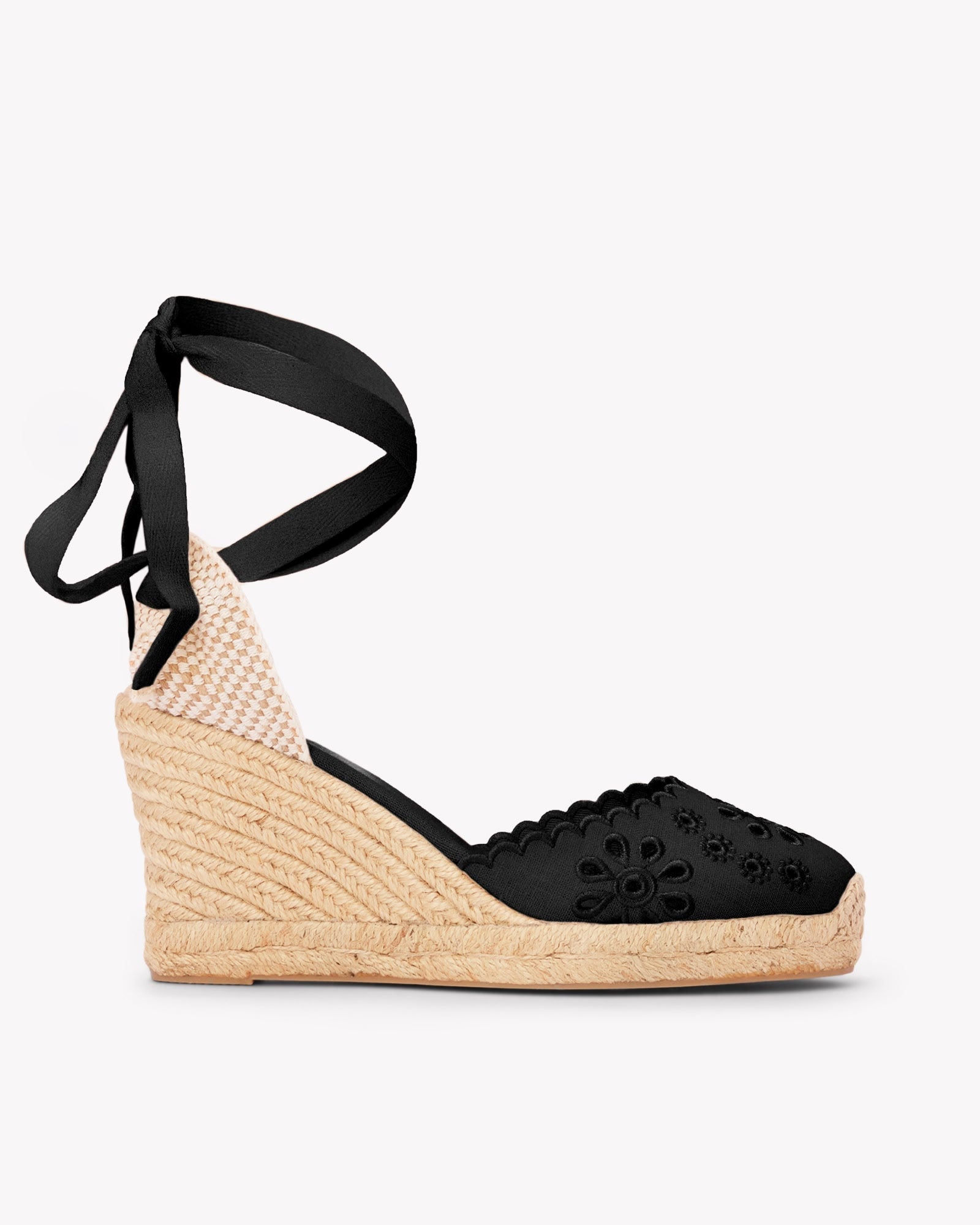 Mira Wedge Espadrille | 100% Linen, Jute Wrapped Heel, Womens Espadrille Wedges 0
