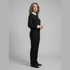 Mira Women's Blouse | Long Sleeve, Lightweight Polka Dot Necktie 2