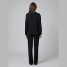 Mira Women's Blouse | Long Sleeve, Lightweight Polka Dot Necktie 3