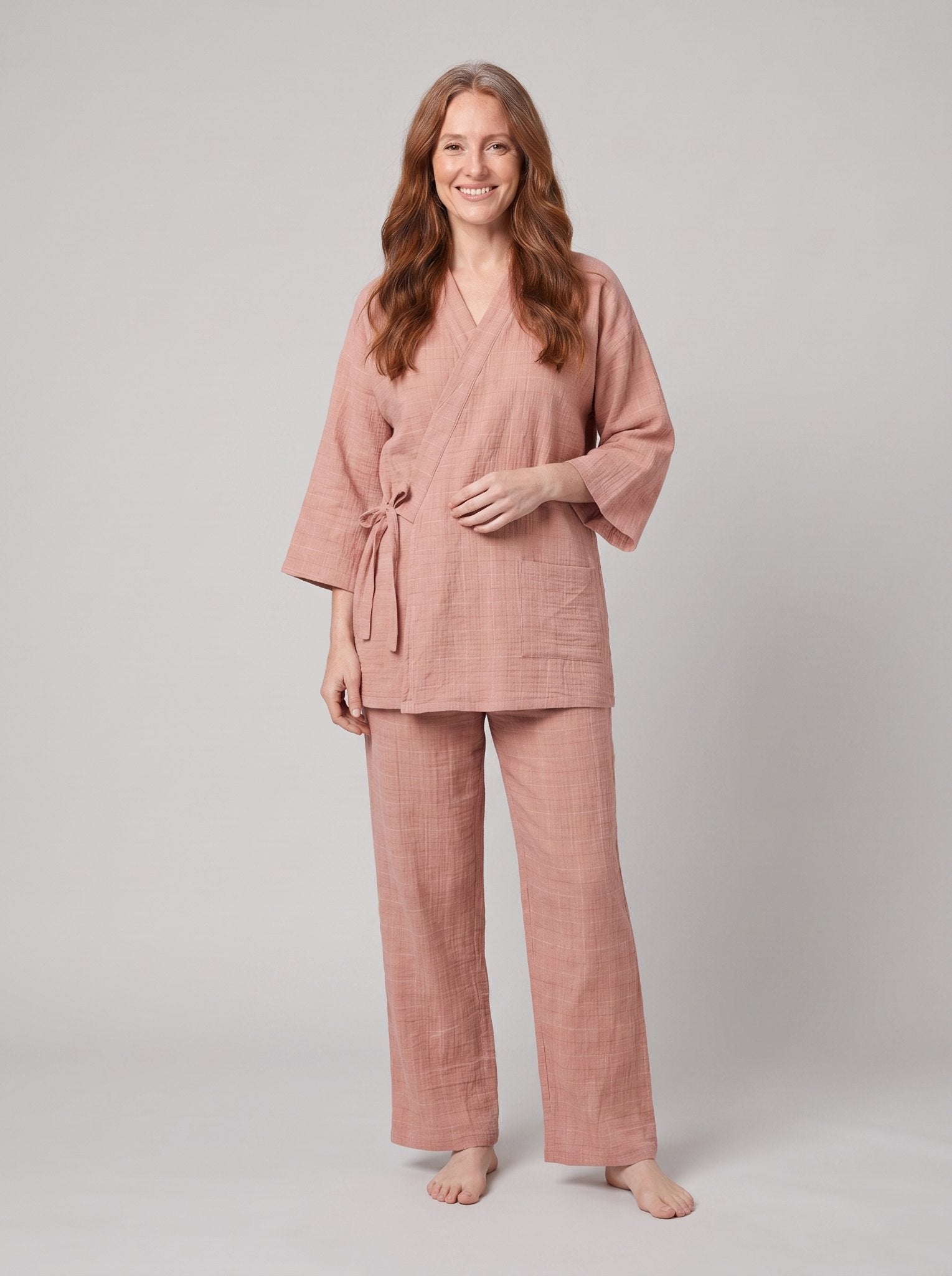 Nara Linen Wrap Set | Lightweight, Kimono-Inspired, Relaxed Fit 0