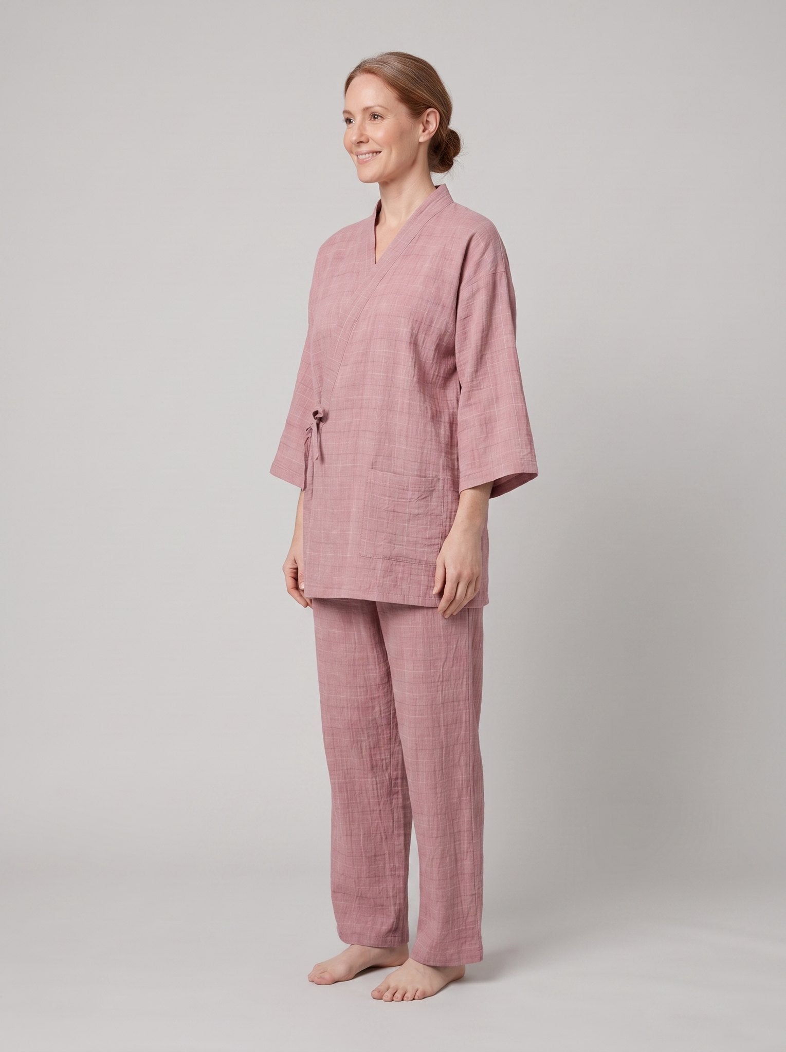 Nara Linen Wrap Set | Lightweight, Kimono-Inspired, Relaxed Fit 1