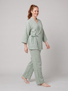 Nara Linen Wrap Set | Lightweight, Kimono-Inspired, Relaxed Fit 2