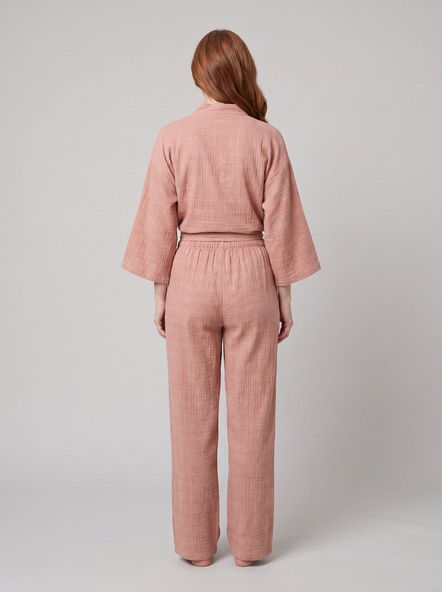 Nara Linen Wrap Set | Lightweight, Kimono-Inspired, Relaxed Fit 3