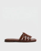 Navi Leather Slides | Hand-Woven, Vegan Friendly, Cushioned Insole 0