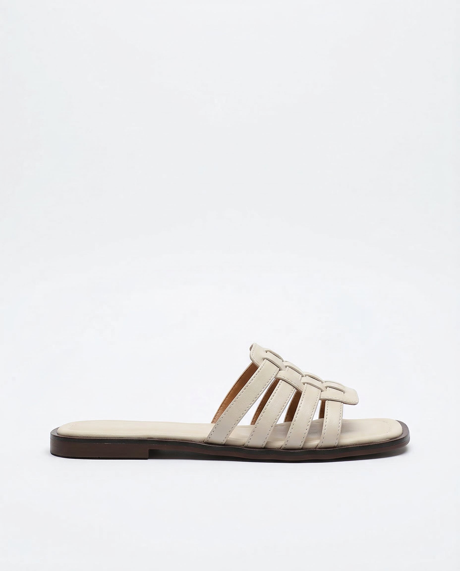 Navi Leather Slides | Hand-Woven, Vegan Friendly, Cushioned Insole 3