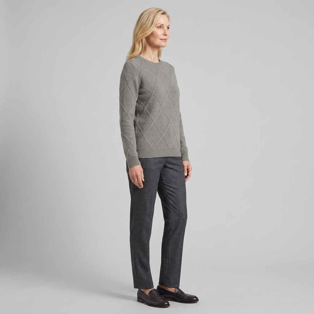 Nexus Cashmere Sweater Women | Soft Warm Knit with Ribbed Detailing 3