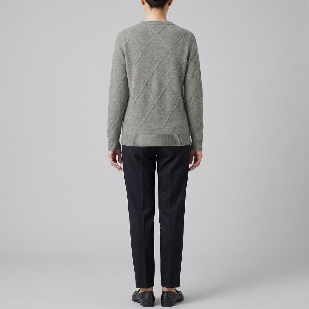 Nexus Cashmere Sweater Women | Soft Warm Knit with Ribbed Detailing 4