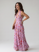 Nora Maxi Dress | Lightweight Summer Dress, Halter Neck, Ruched Bodice 1
