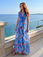 Nora Maxi Dress | Lightweight Summer Dress, Halter Neck, Ruched Bodice 7