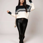 Nora Sweater for Women | Cable-Knit, Fair Isle Pattern, Relaxed Fit 2