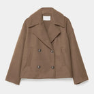 Nora Women's Coat | Cropped, Double-Breasted, Notched Lapels 5