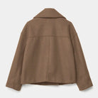 Nora Women's Coat | Cropped, Double-Breasted, Notched Lapels 6