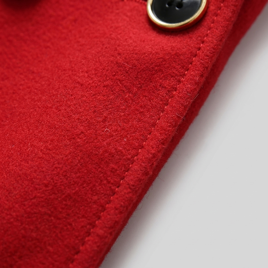 Nora Wool Trench Coat | Sherpa Lined, Fur Collar for Women 6