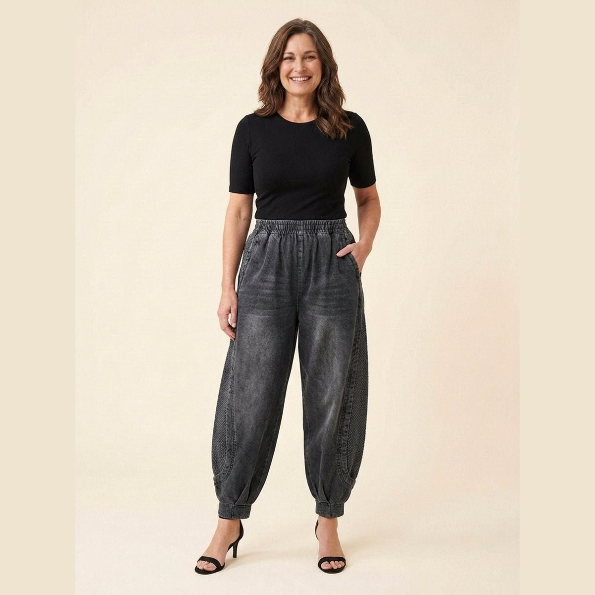 Palo Plus Size Jeans | Cotton Blend, Patchwork Design 0