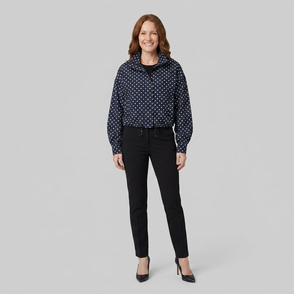 Pavia Polka Dot Jacket | Lightweight, Transitional Outerwear 1