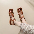 Pavla Leather Sandal | Genuine Leather, Adjustable Ankle Strap 6