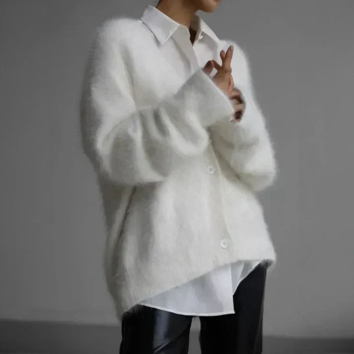 Perry Oversized Sweater for Women | Soft-Touch Knit, Neutral Tones 5