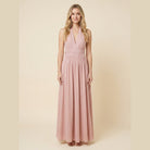 Phaedra Maxi Dress | Cotton-Linen Halter, Flowy Summer Dress for Wedding Guests 0