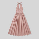 Phaedra Maxi Dress | Cotton-Linen Halter, Flowy Summer Dress for Wedding Guests 4