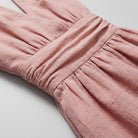 Phaedra Maxi Dress | Cotton-Linen Halter, Flowy Summer Dress for Wedding Guests 5