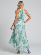 Poppy Women's Dress | Lightweight Floral Midi, Halter Neckline 3