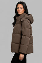 Puffer Jacket with Snap Hood 3