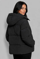 Puffer Jacket with Snap Hood 8