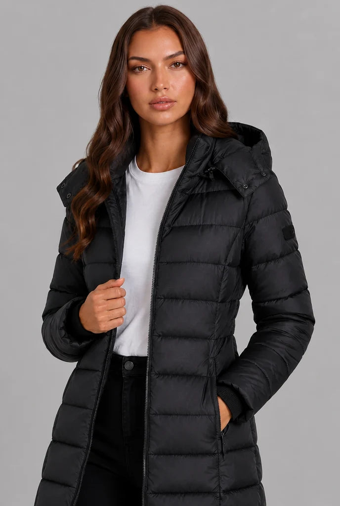Quilted Hooded Puffer Coat 1