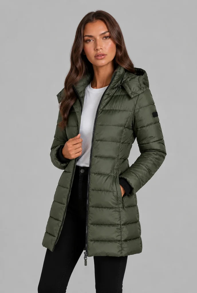 Quilted Hooded Puffer Coat 6
