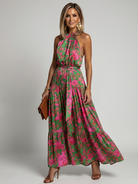 Raven Midi Dress | Lightweight Halter Neck, Perfect for Wedding Guests and Summer Events 1