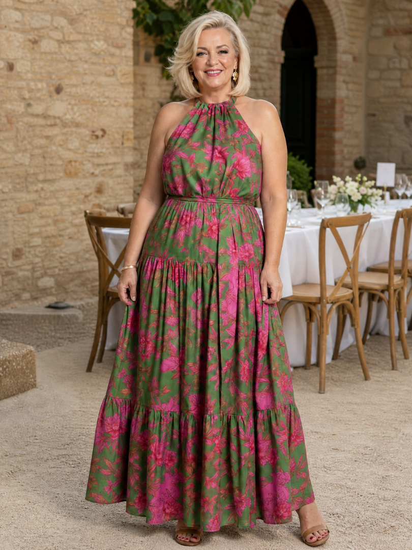 Raven Midi Dress | Lightweight Halter Neck, Perfect for Wedding Guests and Summer Events 7