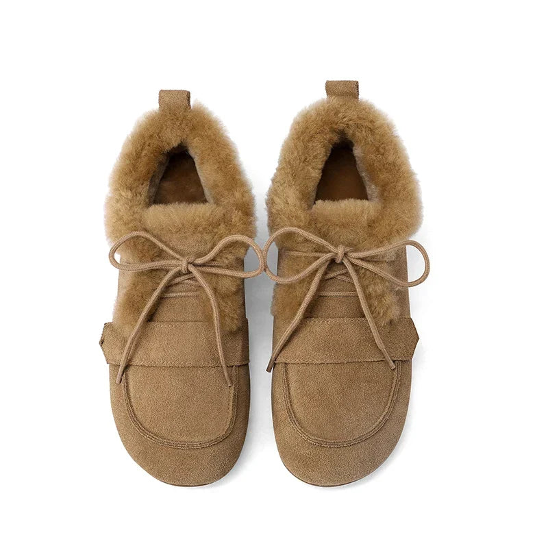 Raven Winter Boots | Lace-Up Moc Toe, Wool-Blend Lined, Suede-Touch 0