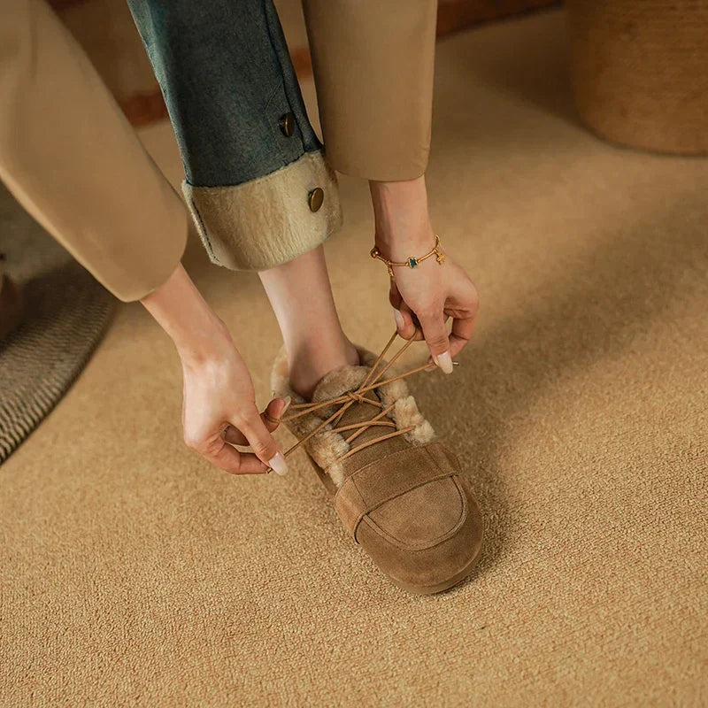 Raven Winter Boots | Lace-Up Moc Toe, Wool-Blend Lined, Suede-Touch 4