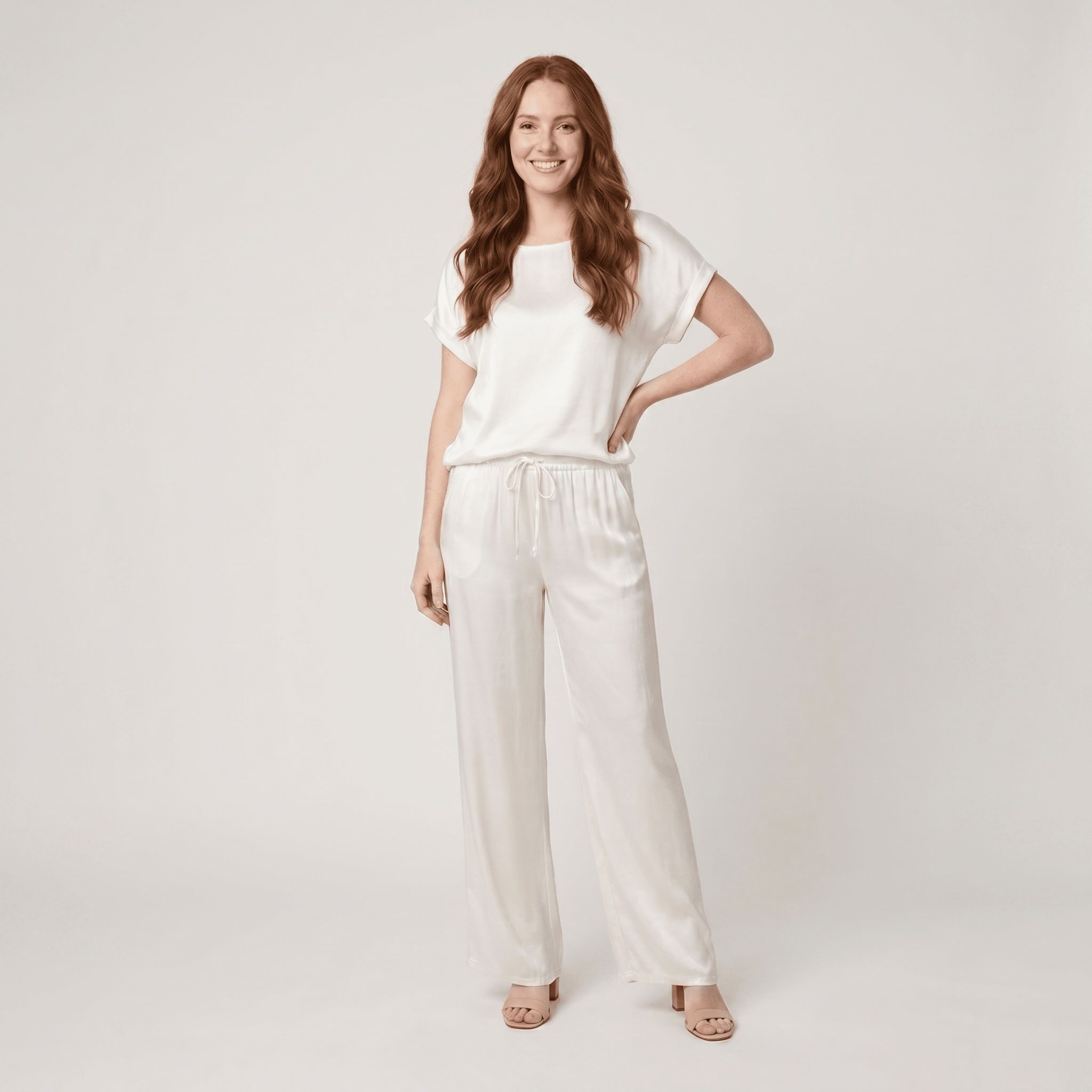 Ravina Women's Set | Silky Fabric Loungewear, Relaxed Fit Co-Ord 0