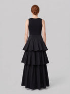 Rielle Maxi Skirt | Pleated Tiered, Lined Design, Elastic Panels 3
